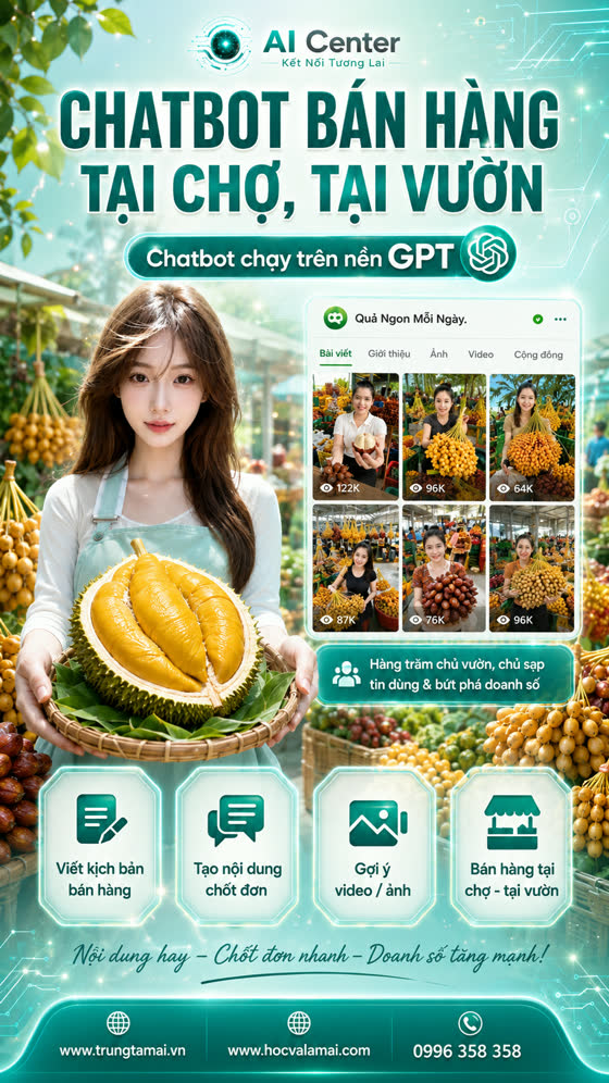 Ảnh giới thiệu Bán hoa quả tại chợ, kho, vườn