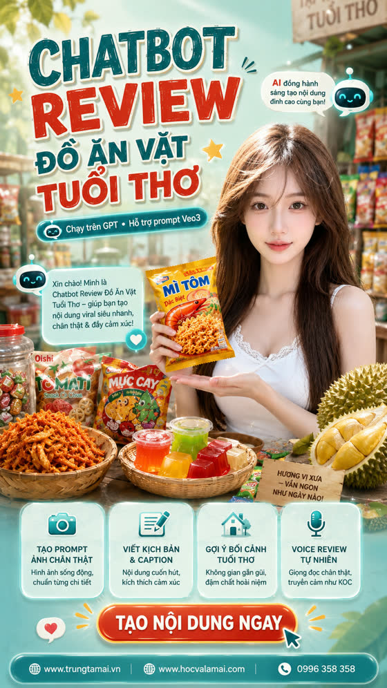 Ảnh giới thiệu Review đồ ăn vặt tuổi thơ